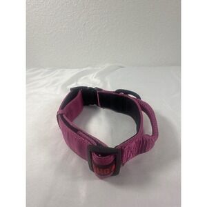 KONG Comfort Padded Dog Collar with Traffic Handle Pink Magenta Heavy Duty